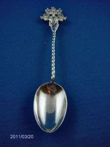 STERLING SILVER SOUVENIR SPOON MADE IN CHESTER ENGLAND  