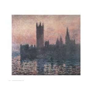  Houses of Parliament Sunset by Claude Monet. Best Quality 
