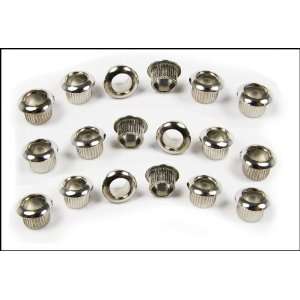   24pc. Shiny Nickel Plated Guitar Tuner Bushings Musical Instruments