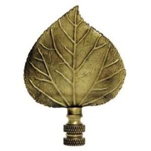  Aspen Leaf Antique Metal Finial
