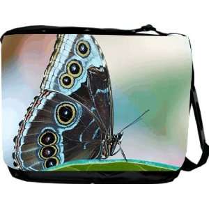 Rikki KnightTM Green Butterfly Messenger Bag   Book Bag 