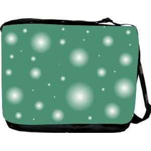  Rikki KnightTM Forest Green Bubbles Design Messenger Bag   Book 