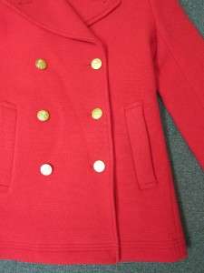 CREW J.CREW Majesty peacoat / 4 / maraschino cherry Jacket Wool Coat 