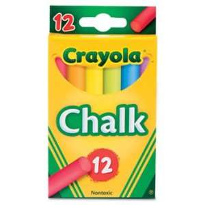  Crayola® CYO 510816 CHALK, ASSORTED COLORS, 12 STICKS/BOX 