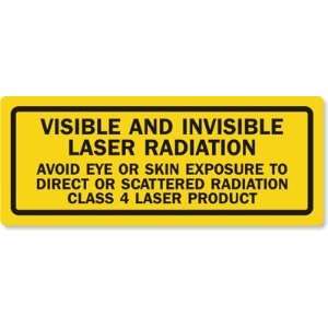  Visible and Invisible Class 4 Laminated Vinyl Label, 3.375 