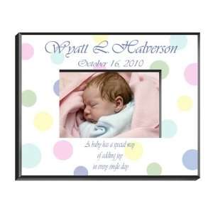  Personalized Polka Dot Baby Frame Baby