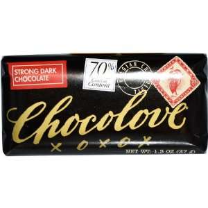 Chocolove Strong Dark Chocolate Mini Bar 1.3 Ounces (12 pack)  