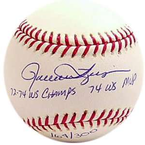 Rollie Fingers Autographed Baseball  Details 72 74 Champs and 74 WS 