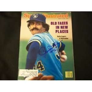  Rollie Fingers Auto 1981 Sports Illustrated PSA DNA Q 
