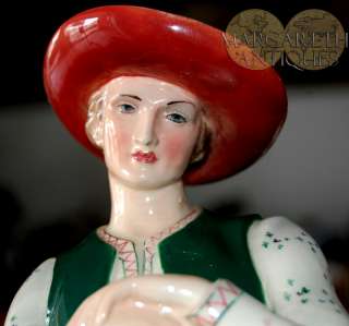 Antique ceramic figurine Italian Lenci Eugenio Pattarino Firenze rare 
