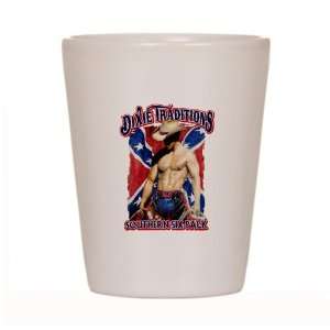  Shot Glass White of Dixie Traditions Southern Six Pack On 