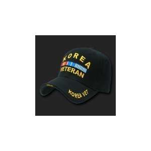 Military KOREAN VETERANS Cap (BLACK)