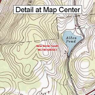  USGS Topographic Quadrangle Map   New Berlin South, New 