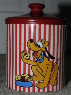 Vintage Disney Mickey, Donald, Pluto Goofy Cookie Tin  