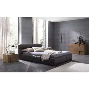  Cloud King Size Bed In Beige Finish Furniture & Decor