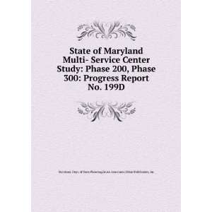  State of Maryland multi service center study  phase 100 