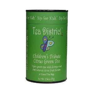 Tea District Childrens Tribute Citrus Green Tea  Grocery 