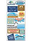 SEA WORLD SIGNS Jumbo Sticker Sheet scrapbooking