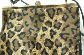 Comeco Faux Fur Cheetah Print Purse Handbag  