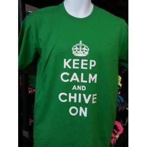  Keep Calm and Chive On T Shirt KCCO Size S Shirt 