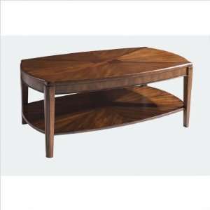  Somerton Home 008 04 Wood Blend Oval Cocktail Coffee Table 