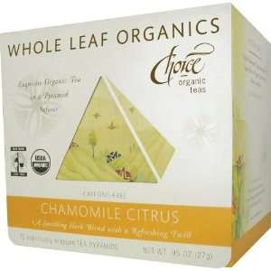 Choice Organic Teas Chamomile Citrus Grocery & Gourmet Food