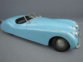 1950s DOEPKE MODEL TOYS JAGUAR Car Blue Pressed Steel  