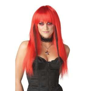  Chopstix Costume Wig   Red/Black) Toys & Games