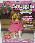 New Large Blue Snuggie for Dogs Blanket with Sleeves 740275001943 