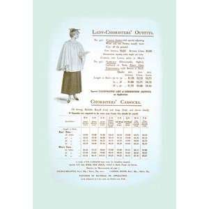   printed on 20 x 30 stock. Lady Choristers Outfits