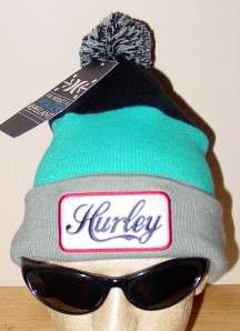   Authentic Hurley POM Beanie Hat Skate Snowboard SICK LID LAST ONES