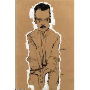   Egon Schiele   24 x 36 inches   Portrait of Eduard 