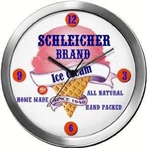  SCHLEICHER 14 Inch Ice Cream Metal Clock Quartz Movement 