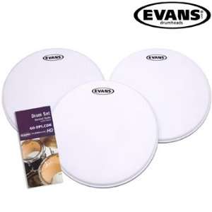   Snare Drum Head 3 pack, 14 Inch & Drum Set Survival Guide Musical