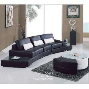 Global Furniture Ultramodern Modular Leather Sectional Sofa  