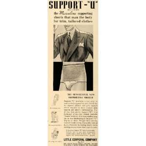  1936 Ad Support U Clothing Little Corporal Underwear 