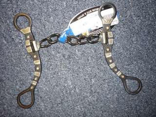 WEAVER STEEL CHAIN SNAFFLE BIT WITH CRYSTALS  