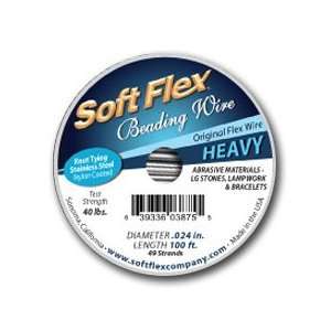  Soft Flex Original .024 100 ft. Satin Steel Beading Wire 