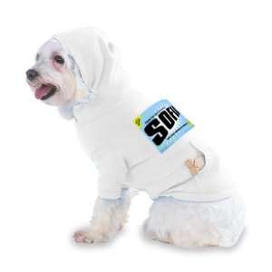   SOFIA Hooded (Hoody) T Shirt with pocket for your Dog or Cat XS White