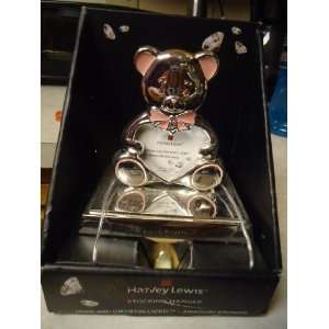 Harvey Lewis Babys First Christmas 2010 Baby Girl   Silver Tone Bear 