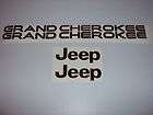 Jeep Grand Cherokee Chrome Decals Set Emblems