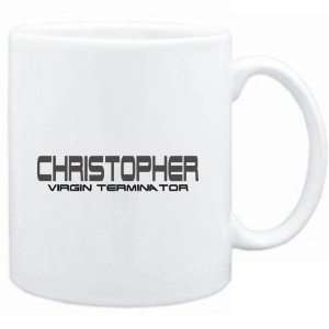  Mug White  Christopher virgin terminator  Male Names 