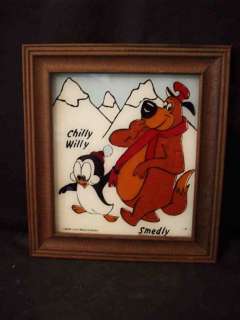 WALTER LANTZ CHILLY WILLY & SMEDLY GLASS PICTURE #A2553  