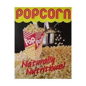  Gold Medal 2988L Popcorn Poster Nattural & Delicious 
