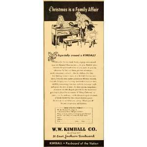   Keyboard Chicago Christmas Music   Original Print Ad