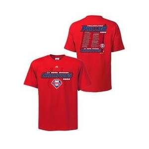   East Division Champions Roster T Shirt   Red Medium