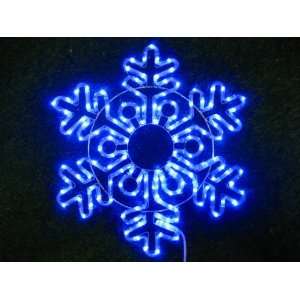  Blue Snowflake 24 Inch Pattern D; Christmas Lights 
