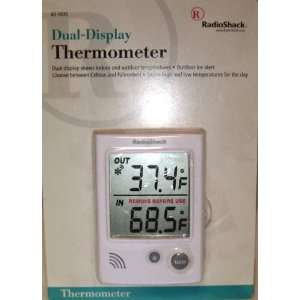 Radio Shack Dual Display Thermometer indoor and outdoor temperatures 