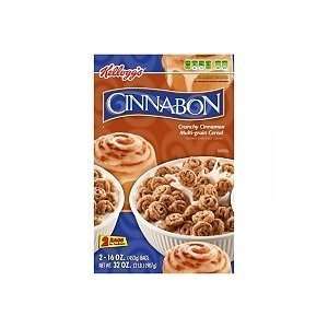KELLOGGS Cinnabon Crunchy Cinnamon Multi grain Cereal 32 Oz  