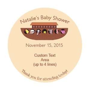  Style 20201 Noahs Ark Baby Shower Label Circle/Round 